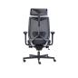 Preview: Ergonomischer Bürodrehstuhl Mesh 6 mit Kopfstütze