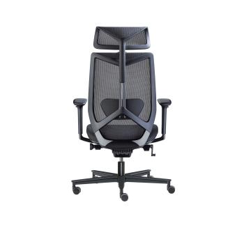 Ergonomischer Bürodrehstuhl Mesh 6 mit Kopfstütze